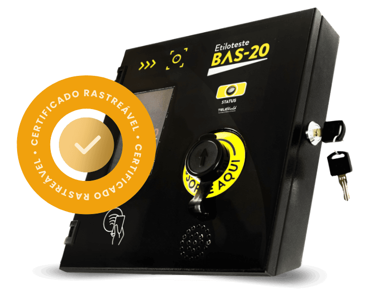 Certificado RBC do Bafômetro BAS-20